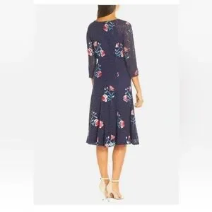 sachin and babi light blue dress Eliza J Floral Embroidery Cocktail Sheath Dress main image 0